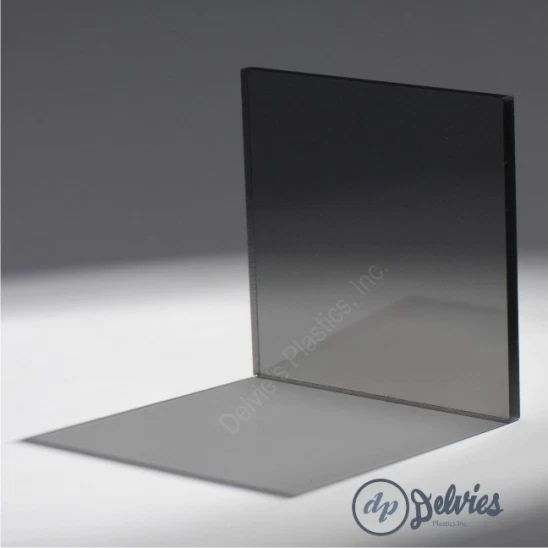 5 Sheets 3/16" 2064 Transparent Light Gray Cell Cast Acrylic Sheet  12" x 24" - Image 1 of 1