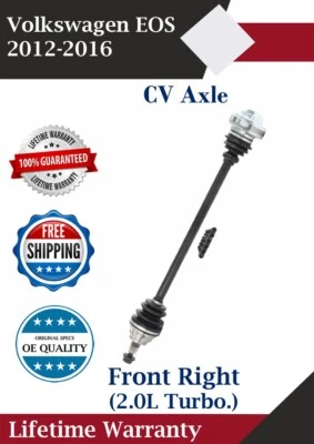 New OE Front Right CV Axle For 2012-2016 Volkswagen EOS Lifetime Warranty — 第 1/4 张图片