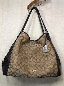 COACH Women's Signature Edie 31 Shoulder Bag In Color Brown - Picture 1 of 24