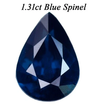 Alluring 1.31ct Intense Indicolite cobalt Blue Natural Spinel mined at Sri Lanka - Image 1 of 4