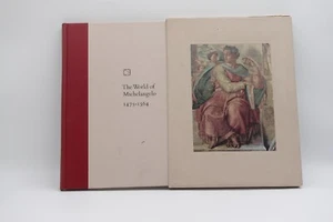 The World of Michelangelo 1475- 1564 Coffee Table Art Book Hardcover 1972 - Foto 1 di 3