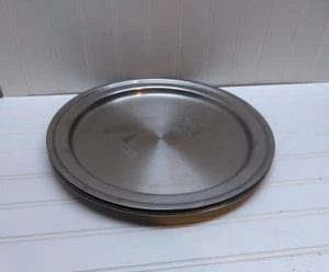 Legion Stainless Steel Heavy Duty 12" Platter Serving Tray Decor Plate Set Of 2 - Picture 1 of 5