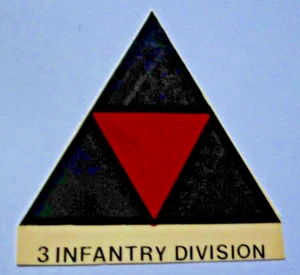 1950s WATERSLIDE TRANSFER 3RD INFANTRY DIVISION. - Picture 1 of 1