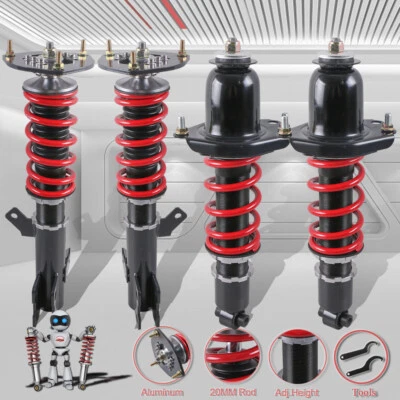 Set(4) Coilovers Shocks Struts For 2000-06 Toyota Celica 1.8L GT GTS Adj.Height Foto 1 de 4