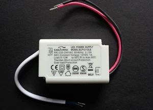 Eaglerise ELP12-12LS LED Transformador 12V DC 12W 1A Transformador para 12V LED ** - Imagen 1 de 1