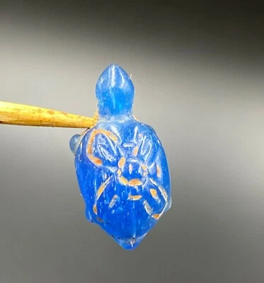 Antiguo amuleto de vidrio antiguo de la dinastía pagana birmana del sudeste asiático Foto 1 de 4