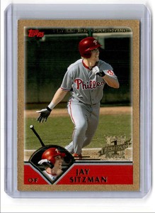 2003 Topps Traded & Rookies Gold Jay Sitzman 1919/2003 Philadelphia Phillies