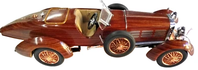 Vintage 1924 Hispano Suiza Tulipwood, 1/24 scale by Franklin Mint - Image 1 of 4