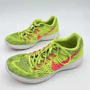 Nike Women’s Lunar Trainer Fluorescent Green Pink Running Size 10 705462-700 - Picture 1 of 7