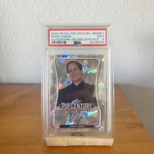2020 Metal Pop Century #BAMC1 22/35 Mark Cuban Autograph Silver Crystals PSA 9 - Picture 1 of 2