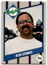 1990 Team Issue Bob Grimes Charlotte Knights #24 Cubs