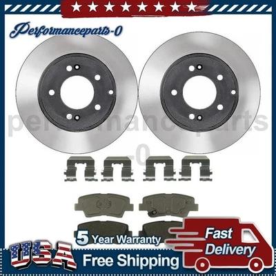 Juego de pastillas de freno de disco trasero rotor de freno de disco para Kia Optima 2014-2018 Foto 1 de 4