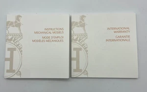 HERMES Uhrenzertifikat Papiere im Heft leer & Anleitungsbuch #1630 - Bild 1 von 9