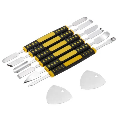 Set 8 pz Crowbar Pry Bar Flat Bar Kit Acciaio Inox Strumenti di Riparazione Elettronica - Immagine 1 di 4