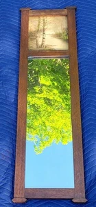 Mission Oak Arts & Crafts Wall Mirror With Landscape Painting Stickley Limbert - Picture 1 of 11