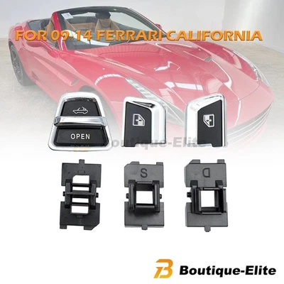 Left Right Power Window Button+Bracket Roof Control For 09-14 Ferrari California - Image 1 of 4