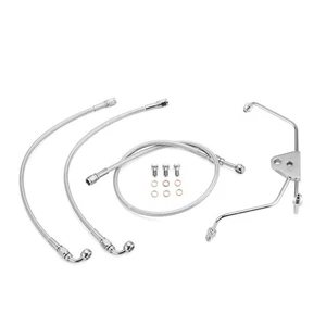 For Harley Touring 08-13 12"-14" Handlebar non ABS Hydraulic Front Brake Line - Picture 1 of 8