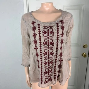 Ryan Michaels Western Damen Shirt Oberteil Small bestickt Cupro Viskose SS30 - Bild 1 von 5