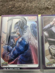 Marvel Platinum Trading Card Viola Arcobaleno Heimdall - Foto 1 di 1