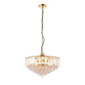Ceiling Light Brass Fargo 6 450mm Polished Endon FARGO-18BP - Picture 1 of 12