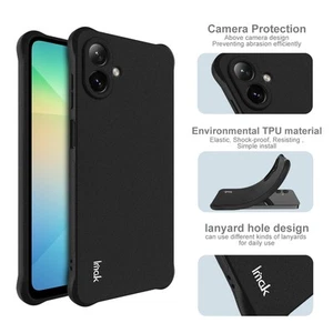 IMAK For Samsung Galaxy A07 4G, Shockproof 4 Airbag Sandy Matte Soft Case Cover - Picture 1 of 14