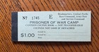 WWII POW Canteen Coupon Book- Chits