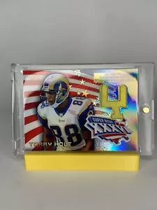 TORRY HOLT 2002 TOPPS CHROME SUPER BOWL XXXVI USED GOAL POST REFRACTOR! - Picture 1 of 2