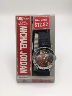 Reloj Pulsera Michael Jordan Bulls Wilson Años 90 y Estuche Antiguo Stock Nylon Estilo Correa Foto 1 de 4
