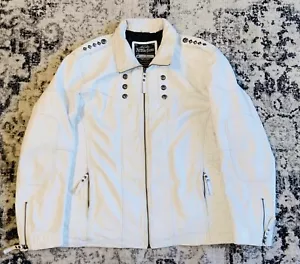 Affliction Limited Edition weiße Lederjacke Herren Größe 3XL Premium 100/108 - Bild 1 von 23