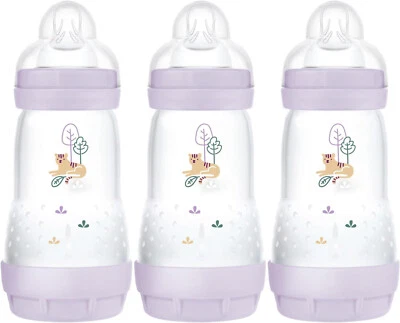 MAM Easy Start Self Sterilising Anti-Colic Baby Bottle Pack of 3 (3 x 260 ml)