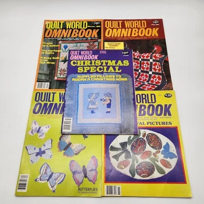 Quilt World Omni Book 1981 Lot of 5 Christmas Winter Fall Summer Spring Uncut  - Image 1 of 4