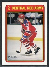 1990-91 O-Pee-Chee Central Red Army Team - Rookie - #19R - Sergei Fedorov