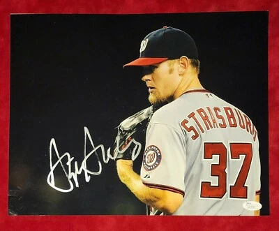 Stephen Strasburg Washington Nationals Signed 11x14 Photo w/JSA COA - Image 1 of 4
