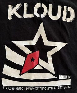 Camiseta sin mangas Kloud Clothing negra con estampado gráfico para hombre L Starz & Stripes - Imagen 1 de 6