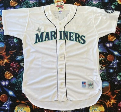 Vintage Russell Athletic MLB Seattle Mariners Alex Rodriguez Baseball Jersey - Image 1 of 4