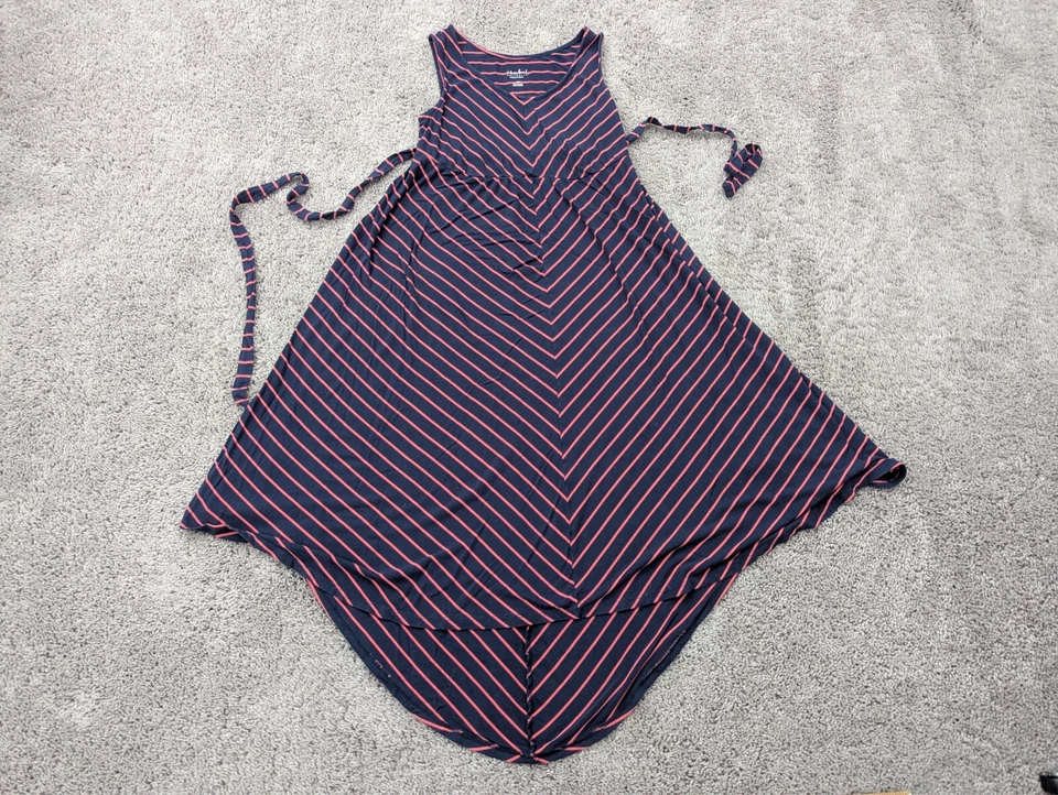 Vestido de maternidad Ingrid & Isabel para mujer extra pequeño sin mangas a rayas Foto 1 de 4