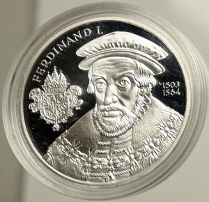 2002 AUSTRIA King Ferdinand I & Knights OLD Proof Silver 20 Euro Coin i102515 - Picture 1 of 3