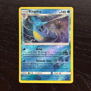 Kingdra 31/147 Pokemon Burning Shadows Sun & Moon Reverse Holo Rare Card NM - Picture 1 of 2
