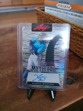 2023 Leaf Exotic Lochness Monster Sp Autograph Kahlil Watson #1/1 Cleveland...