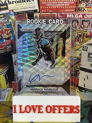 98/149 RARE 2016 PANINI PRIZM YANNICK NGAKOUE ROOKIE AUTOGRAPH BLUE WAVE C STORE - Image 1 of 4