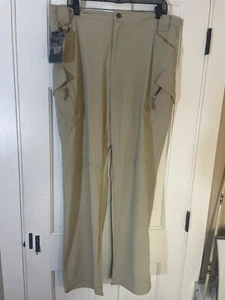 TACTICAL SERIES MEN'S KHAKI PANTS CARGO POCKETS ELASTIC WAIST SIZE 5XL NWT 818 - Picture 1 of 12