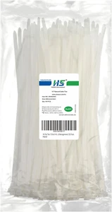 Zip Ties 50 LBS Nylon Medium Straps Strong for Bike/Car/Cord Management - Picture 1 of 15