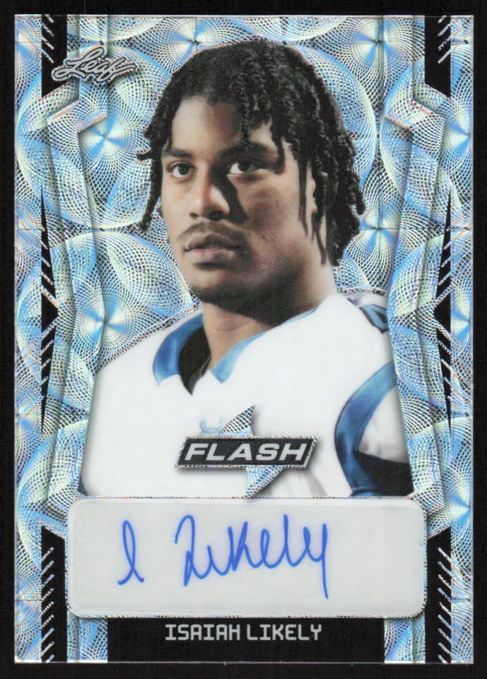 2022 Leaf Flash Portrait Auto Kaleidoscope Silver Rookie Isaiah Likely /30 - Image 1 of 2
