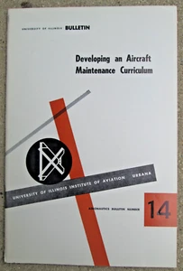 Desarrollo Plan de estudios de mantenimiento de aeronaves Boletín aeronáutico 14 SSPB 1955 - Imagen 1 de 6
