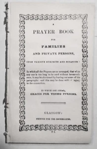 [Chapbook]  A Prayer Book for Families and Private Persons [1847] - Picture 1 of 7
