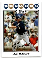 2008 Topps J.J. Hardy Milwaukee Brewers #193