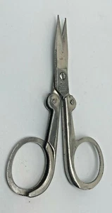 Vtg Muller & Schmidt folding scissors German Stainless Steel sewing thread snips - Picture 1 of 4