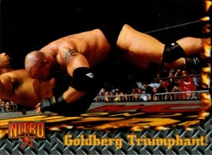 1999 Topps WCW/nWo Nitro Vintage Wrestling Card #65 Goldberg Triumphant - Picture 1 of 2