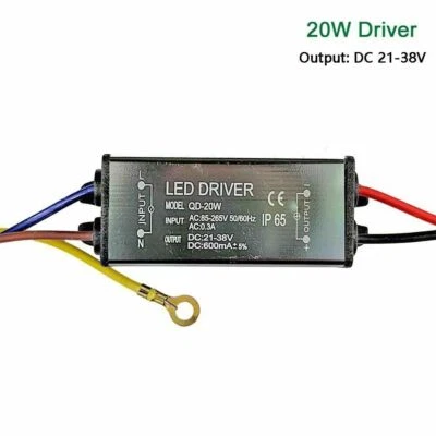 Fuente de alimentación driver LED10W 20W 30W 50W 70W 100W impermeable vatio adaptador corriente Foto 1 de 4