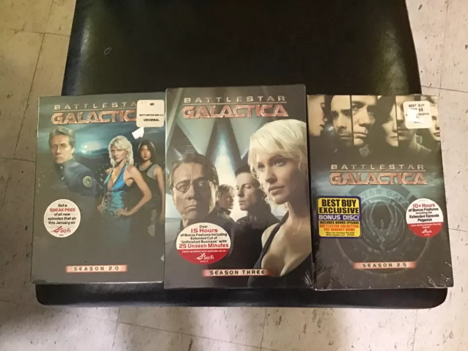 Battlestar Galactica DVD Bundle Seasons 2.0, 2.5, 3:  New & Sealed Disc Box Sets - Image 1 of 1